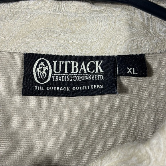 Outback Trading Company Willows Suede Button Down Shirt | Size XL - Picture 5 of 7